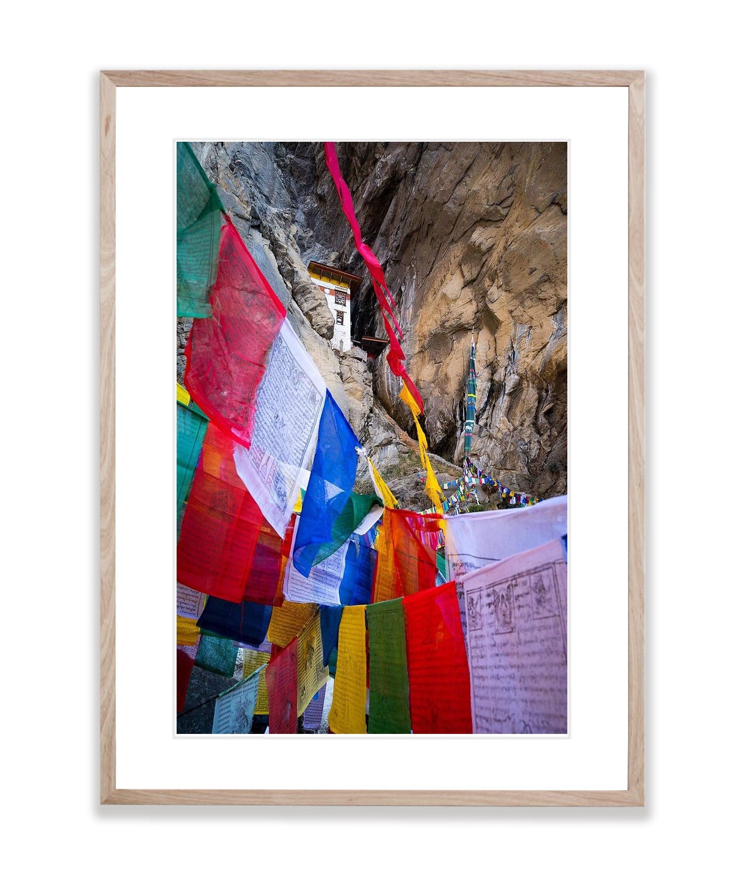 Bhutan Temple and Prayer Flags