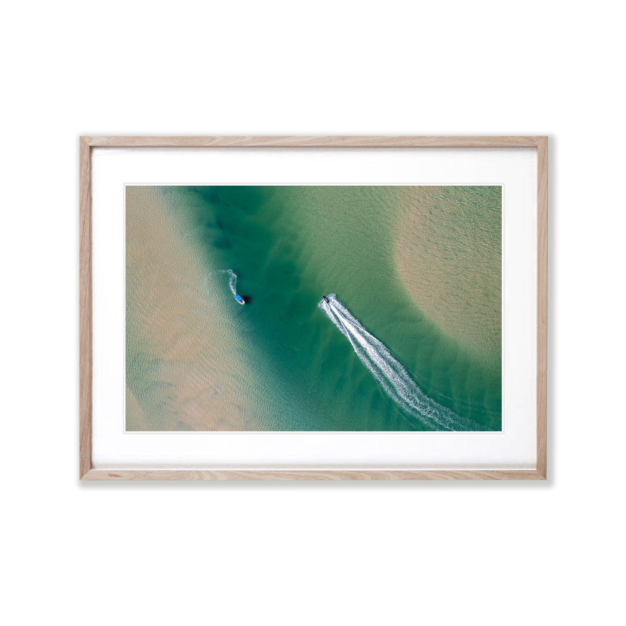 Boats on the Noosa River from above No.1, Queensland