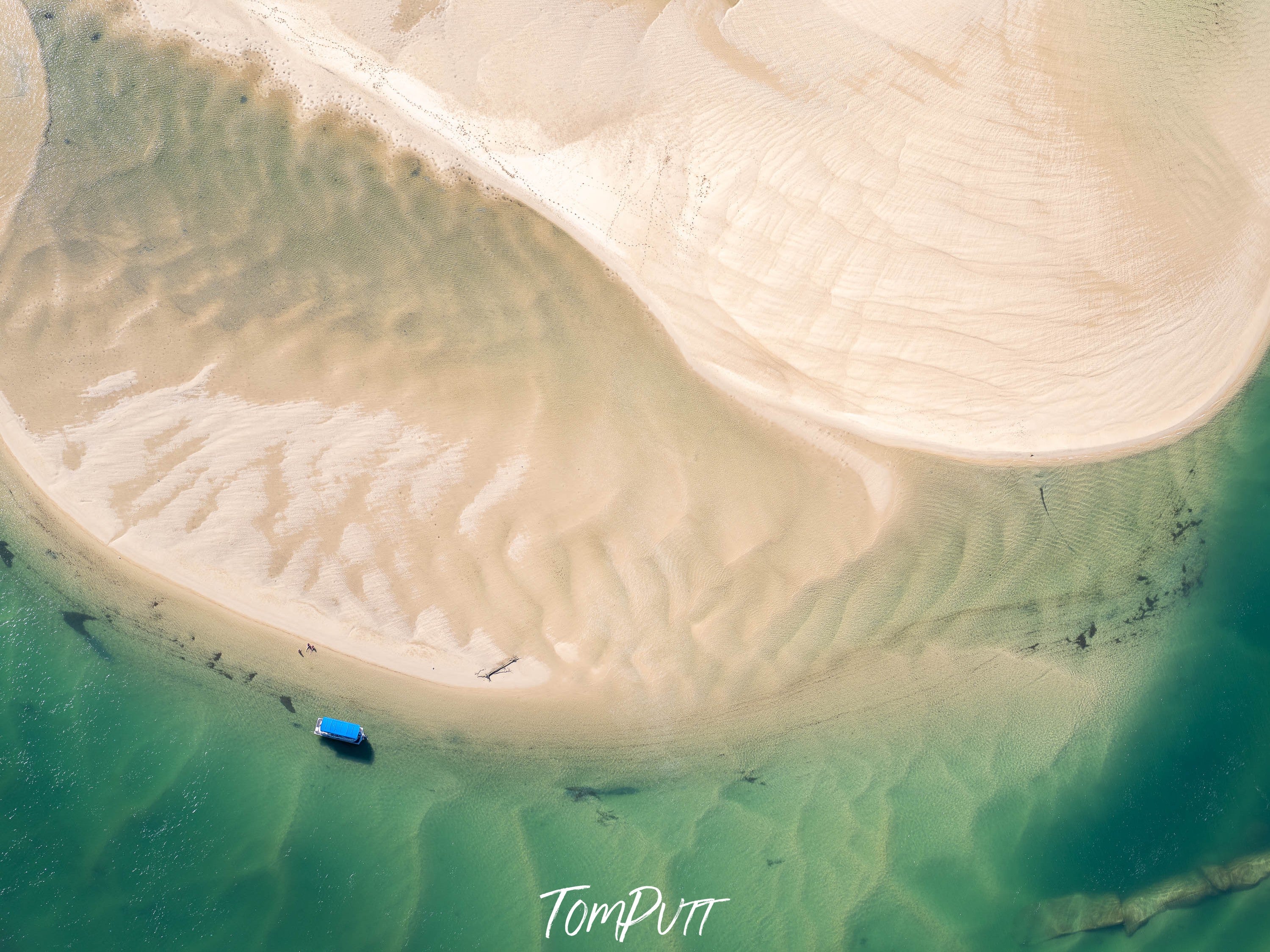 Boats on the Noosa River from above No.2, Queensland