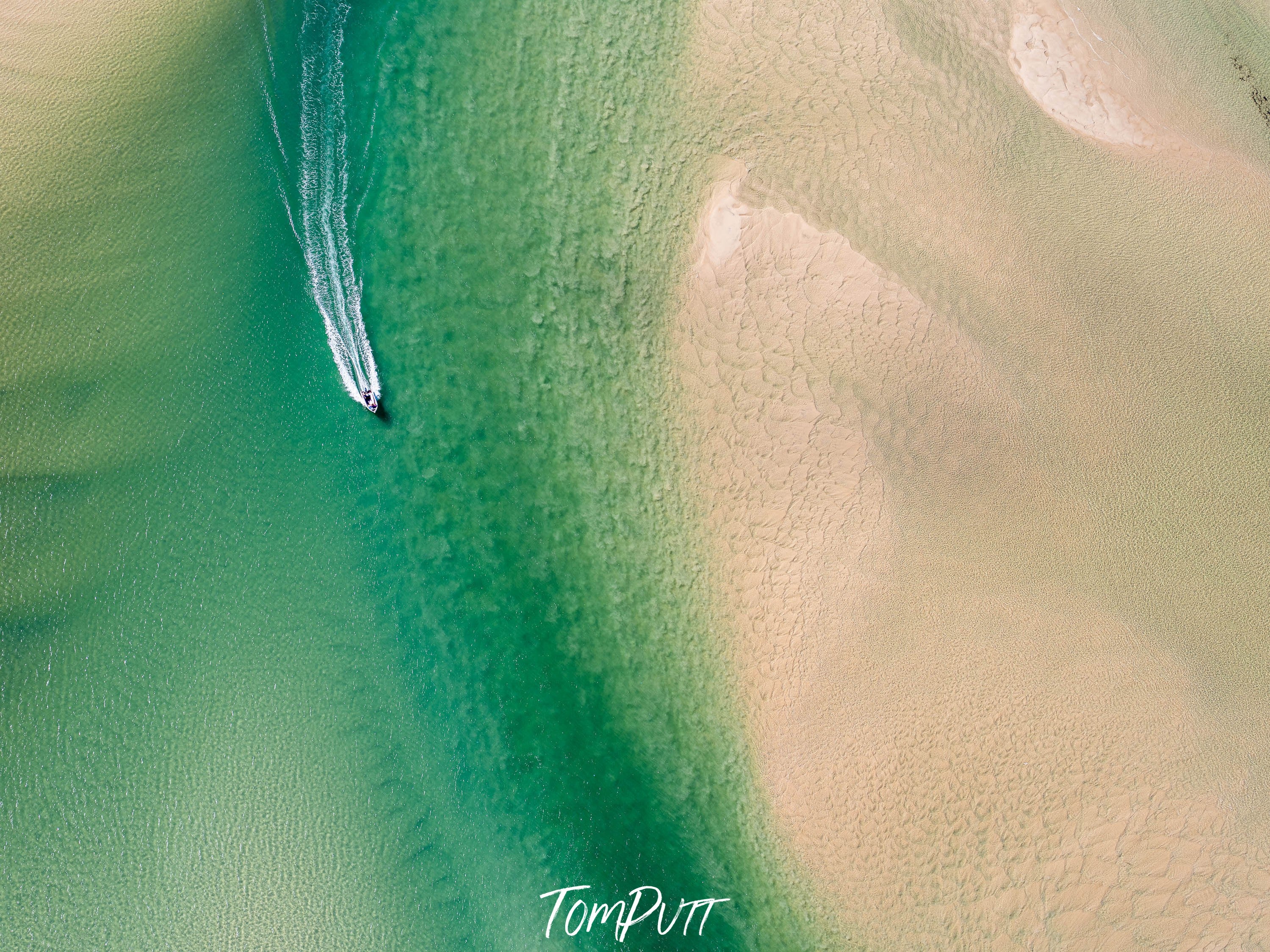 Boats on the Noosa River from above No.3, Queensland