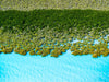 Aerial view of the sea corner covered with a lot of small trees, Broome #40