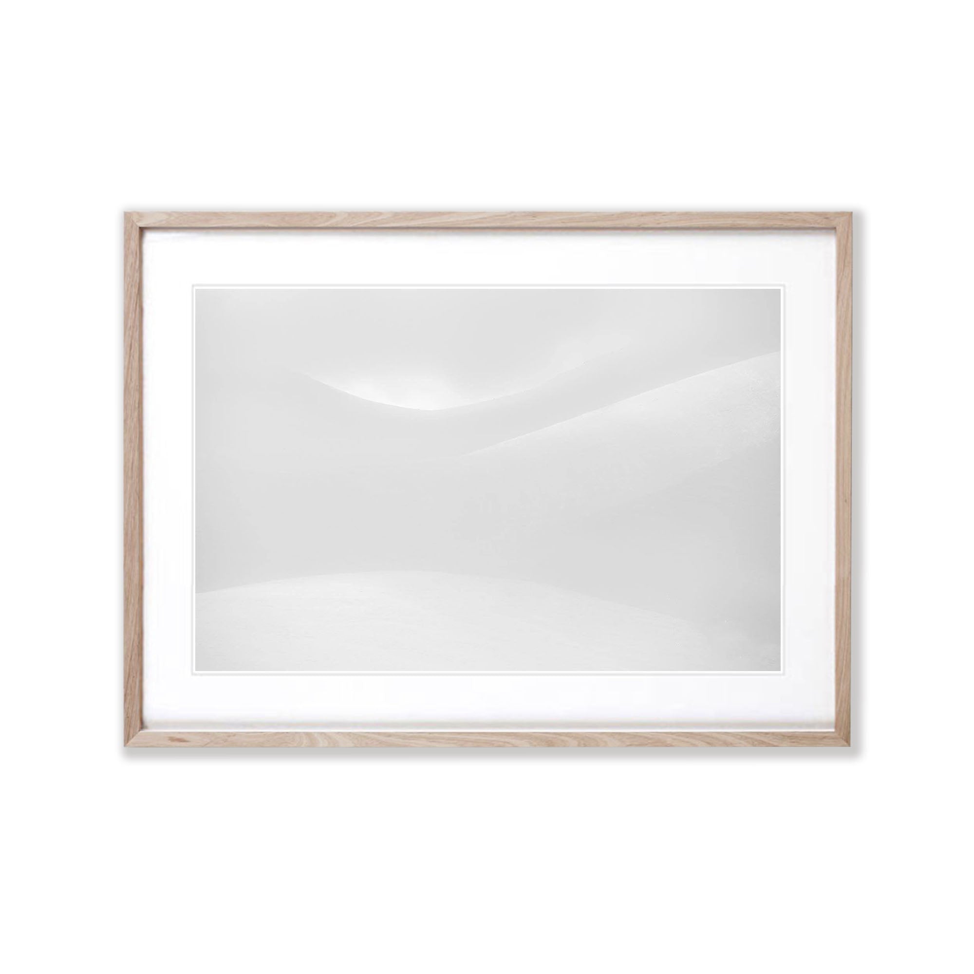 ARTWORK INSTOCK - Curves - 100 x 66cms Canvas White Framed Print