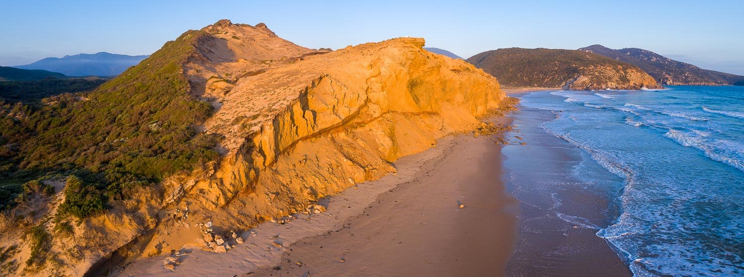 A large creek of orange mountain at the seashore, Wilson's Promontory #34