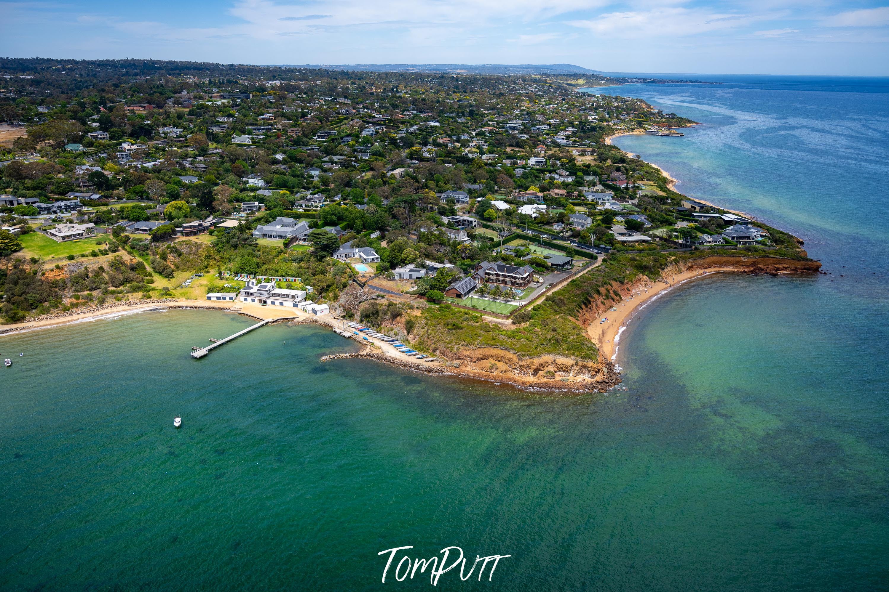 Davies Bay from above, Mount Eliza