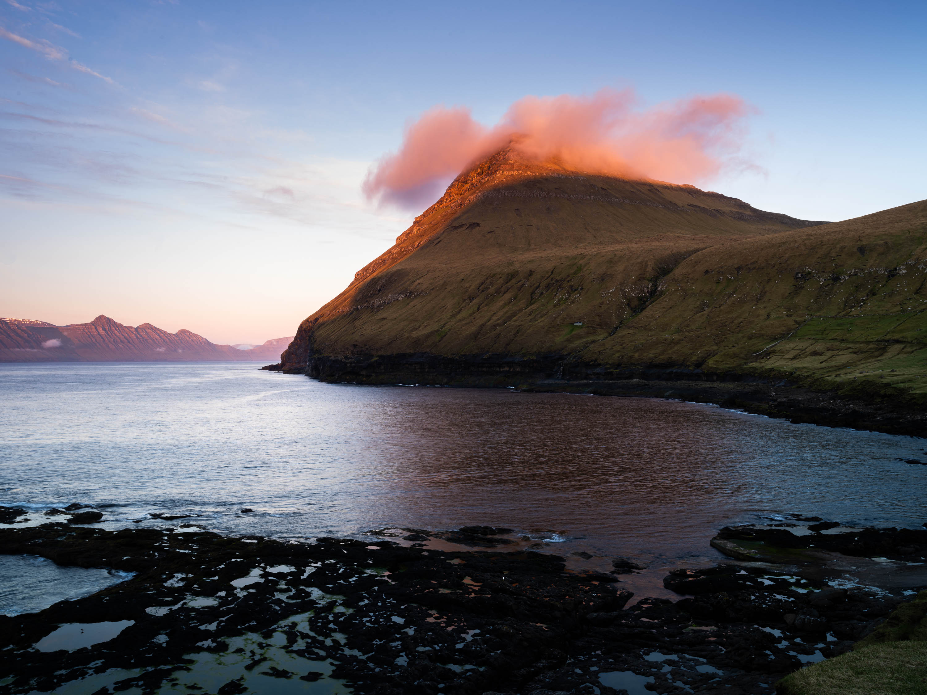 Gjogv sunset, Faroe Islands