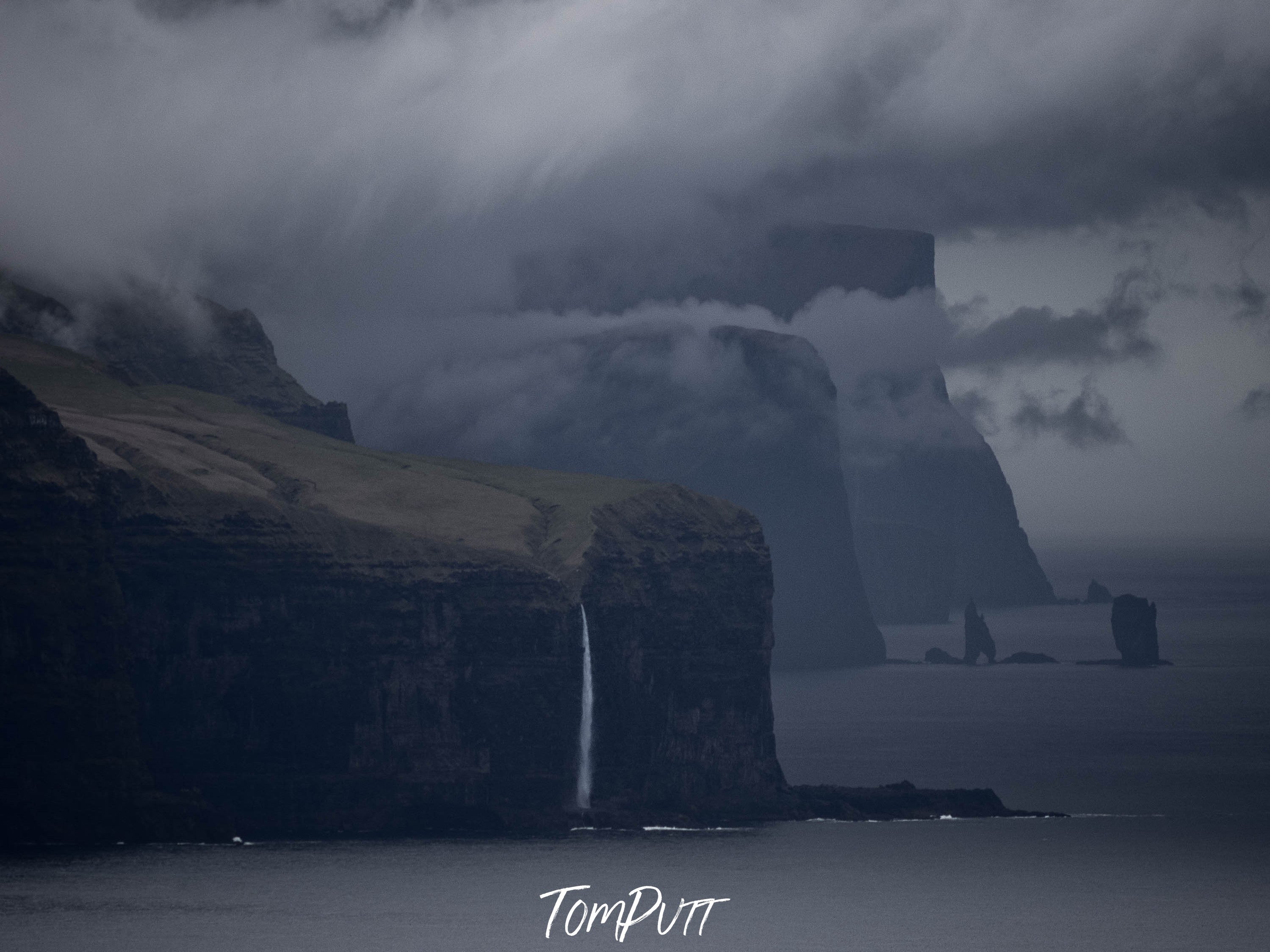 Mystical Waterfall, Faroe Islands