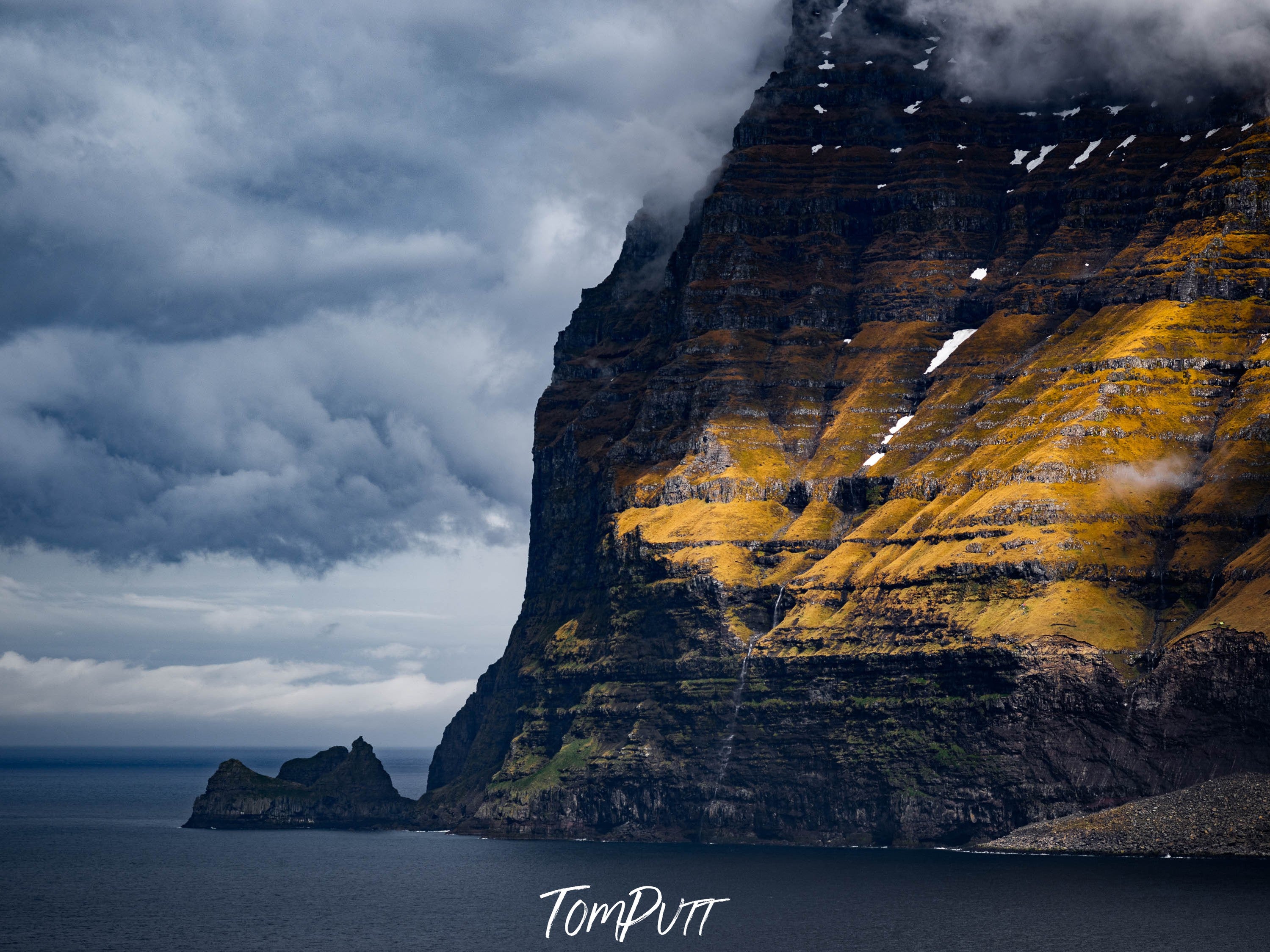 Kunoy waterfall, Faroe Islands