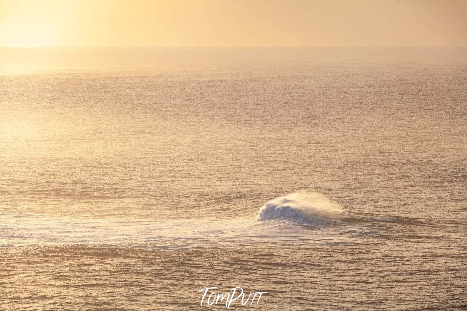 An ocean with waves, a light effect of sunlight, First Wave - Kangaroo Island SA