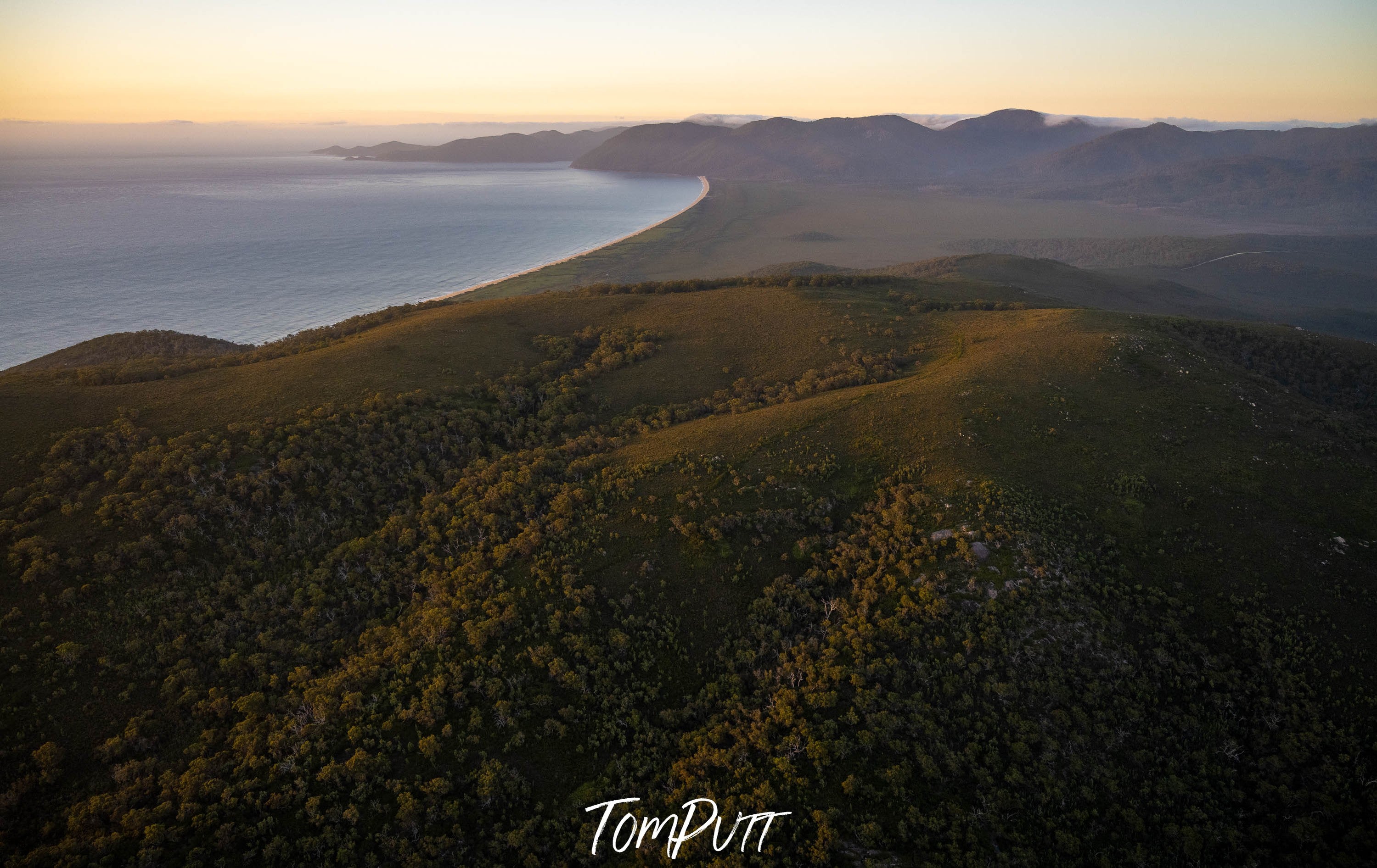 Five Mile Beach from above No.2, Wilson's Promontory