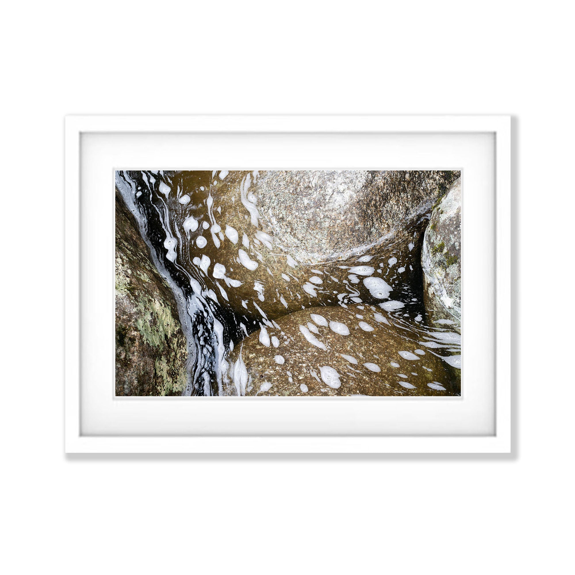 Foam on water, Babinda Boulders, Far North Queensland