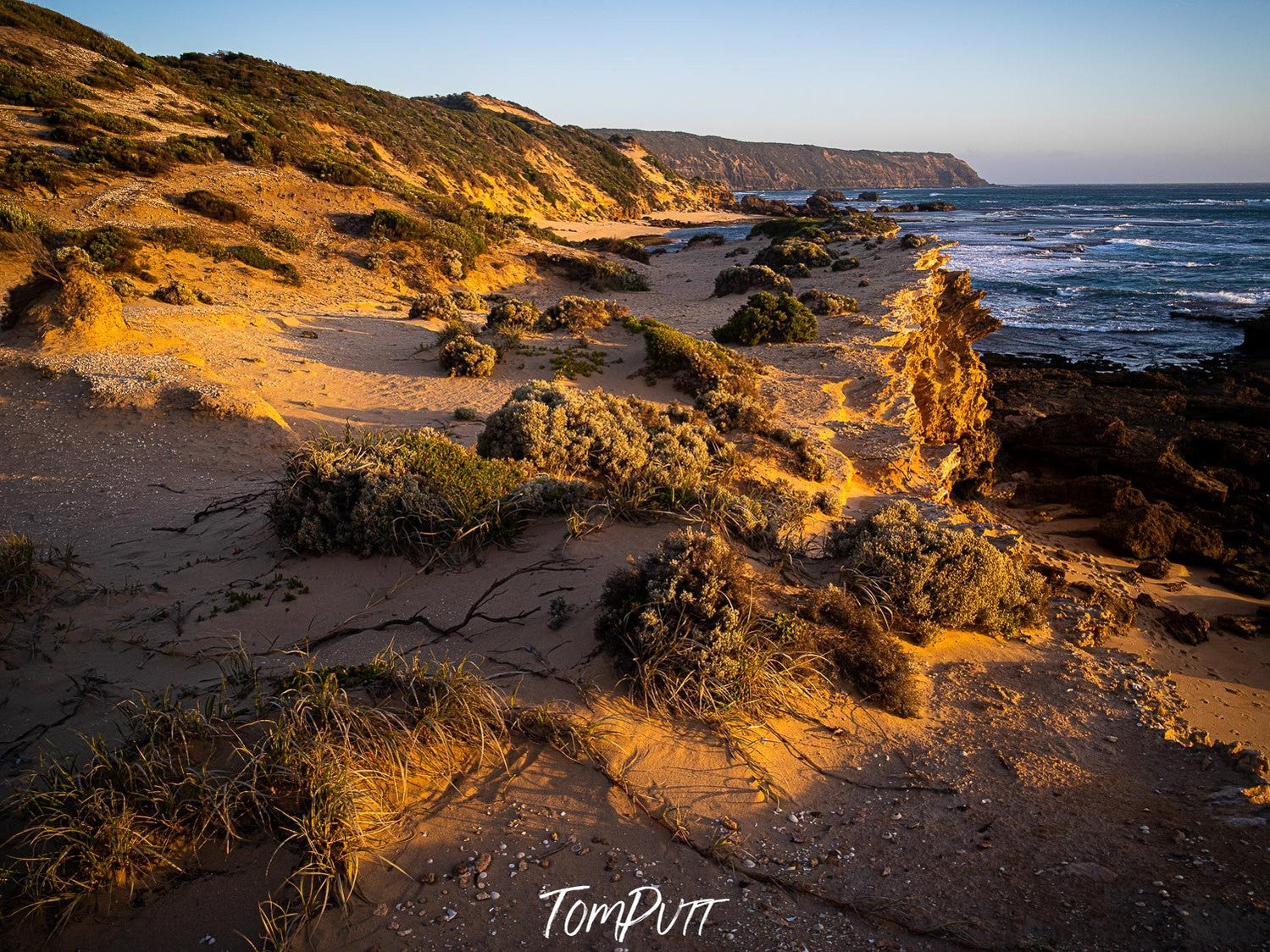 A large creek with some greenery and a connecting seashore, Gunnamatta Clifftop - Mornington Peninsula VIC