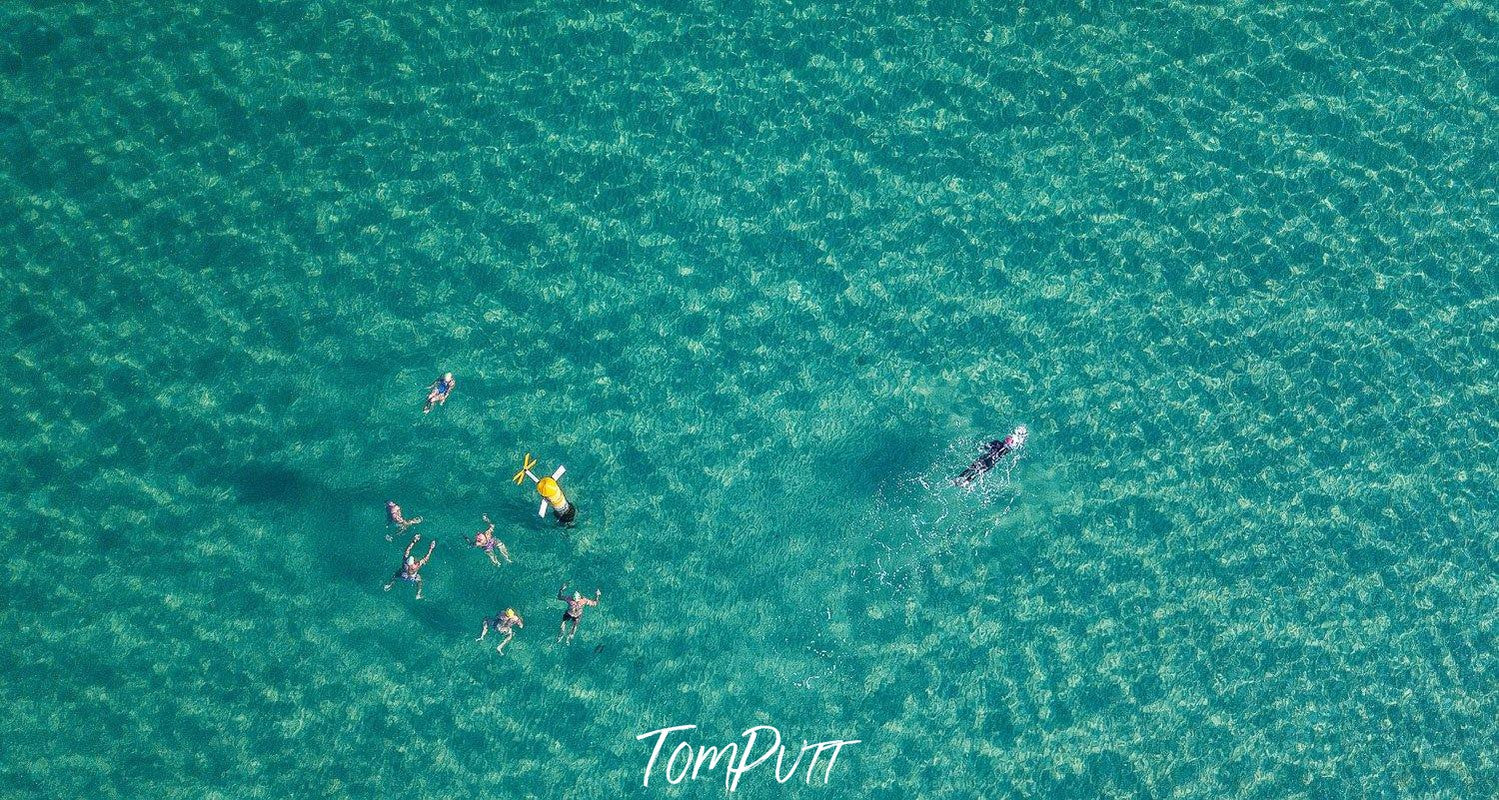 Aerial view of a sea with some boats floating, Hanging Around, Portsea - Mornington Peninsula VIC