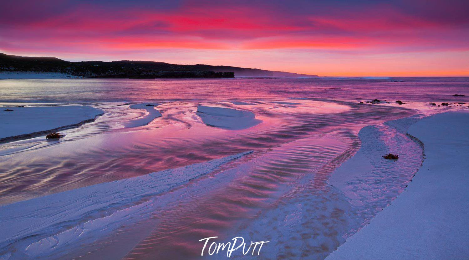 A desert with pink and purple shades of sand, Hanson Bay - Kangaroo Island SA