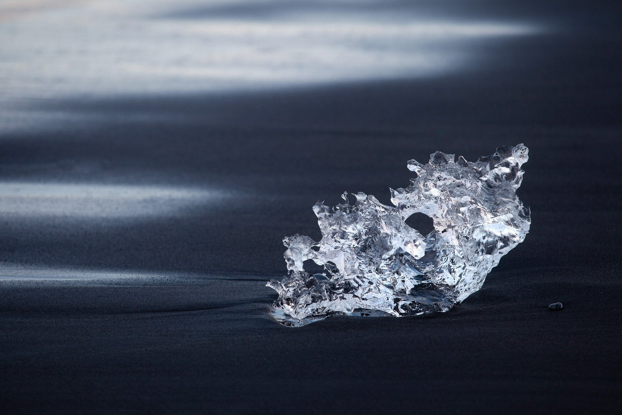 A crystalline ice stone, Iceland #25