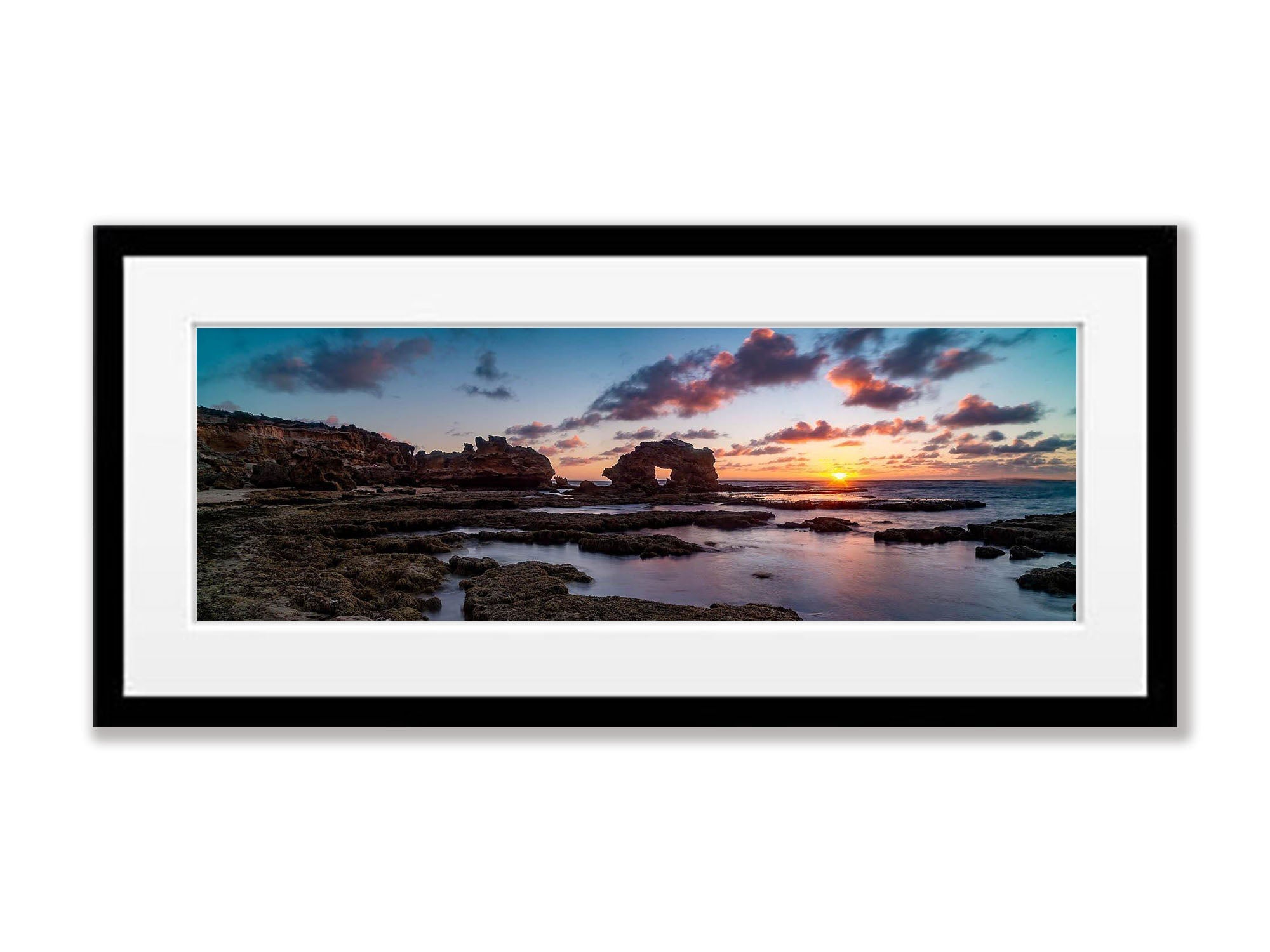 Keyhole Rock Sunset, Blairgowrie, Mornington Peninsula, VIC