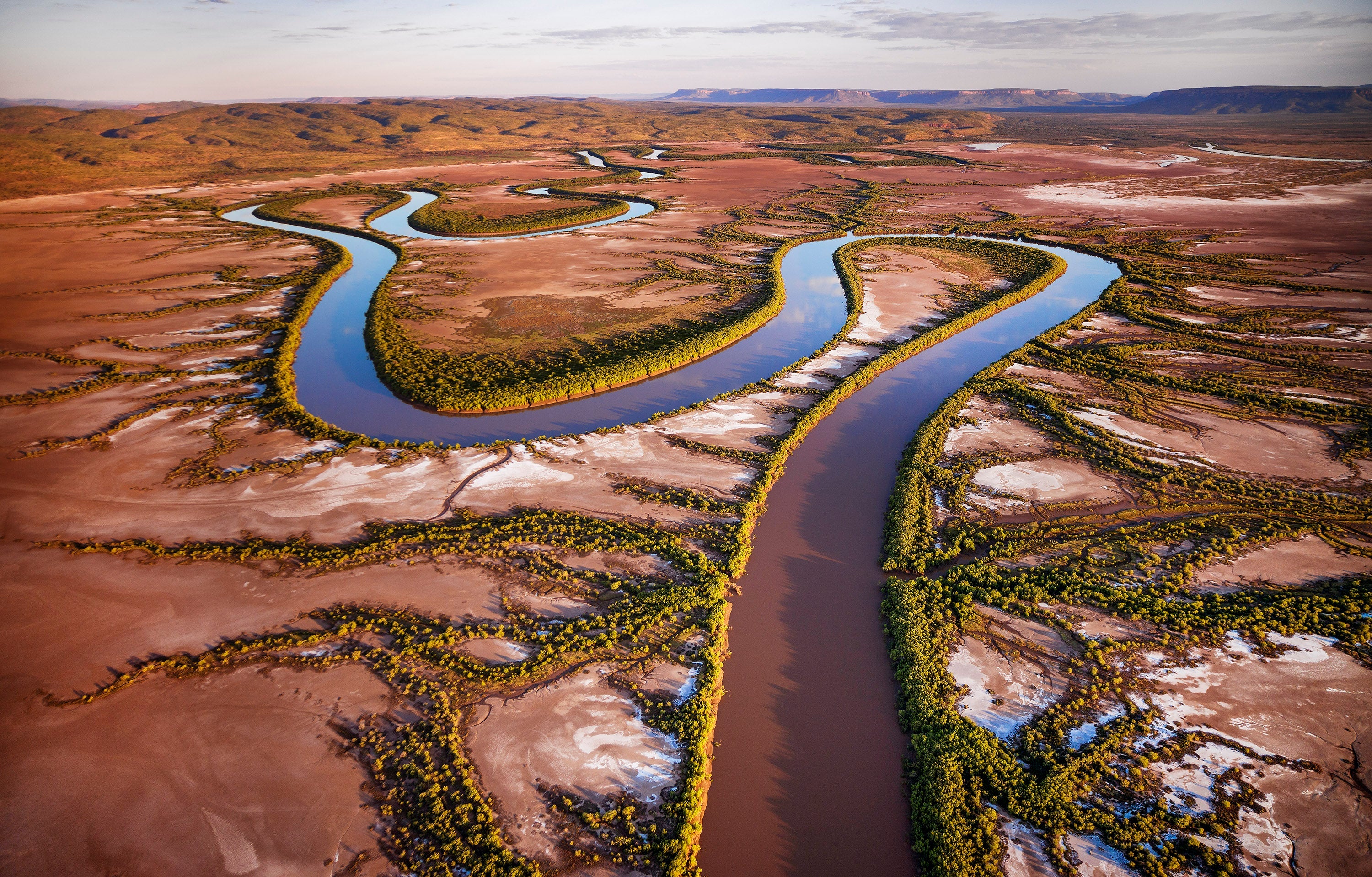 King River from the air, Wyndham, The Kimberley