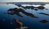Large black mountain islands in the lake, Lake Argyle #7 - The Kimberley