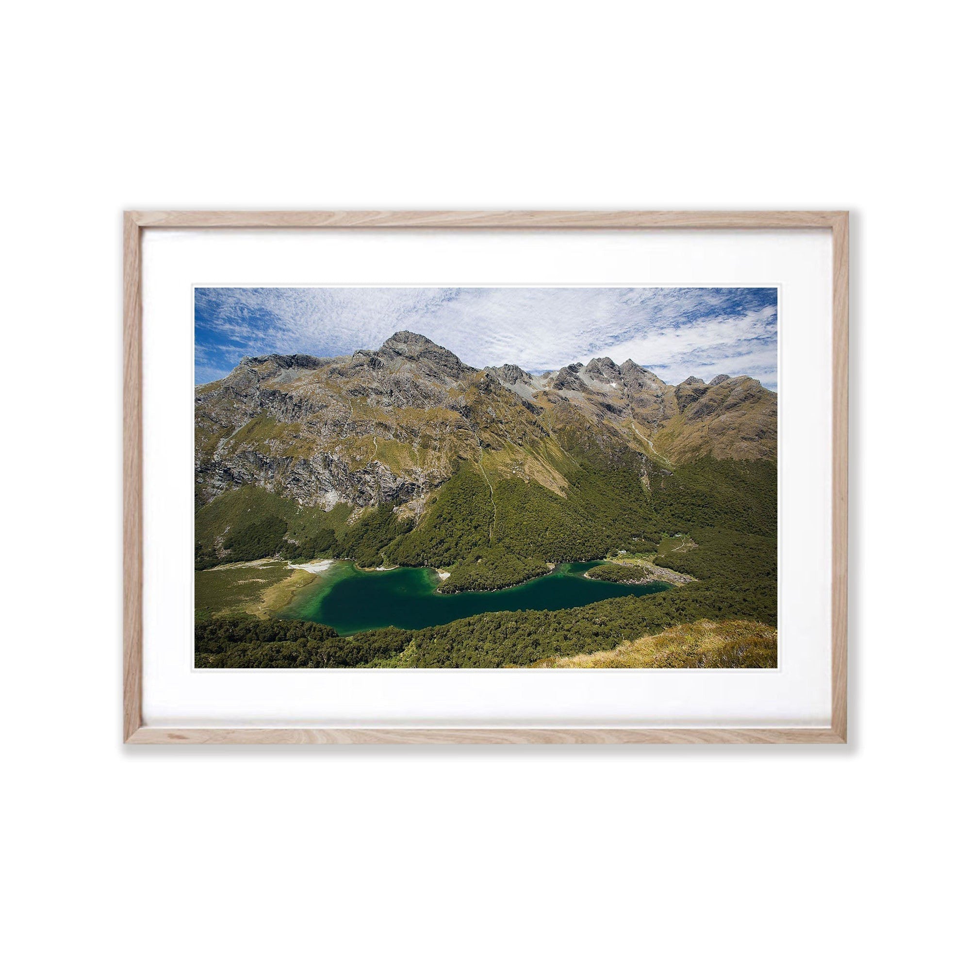 Lake MacKenzie from high above the Routeburn Track - New Zealand