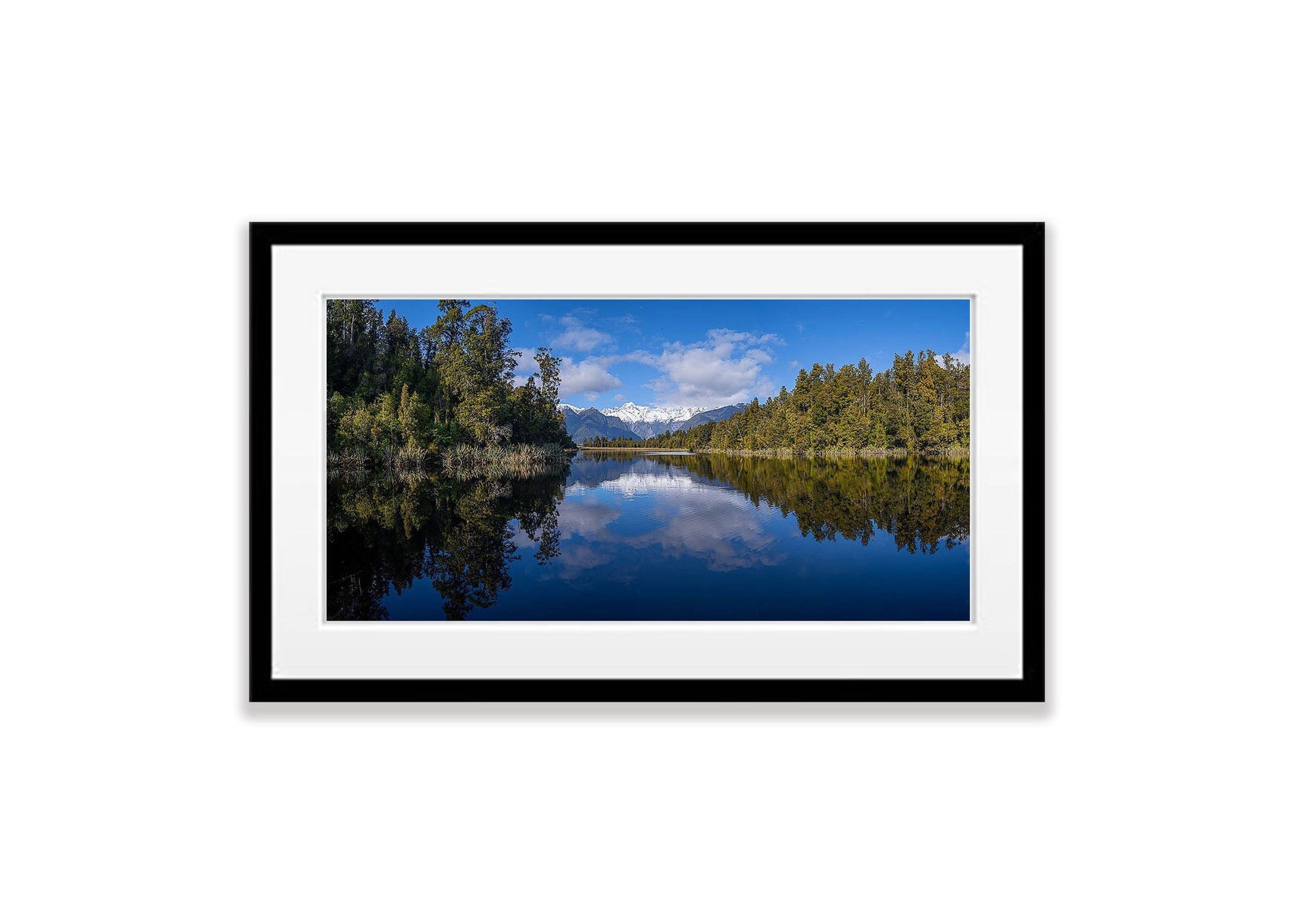 Lake Mathieson and Mount Cook reflection, West Coast, New Zealand