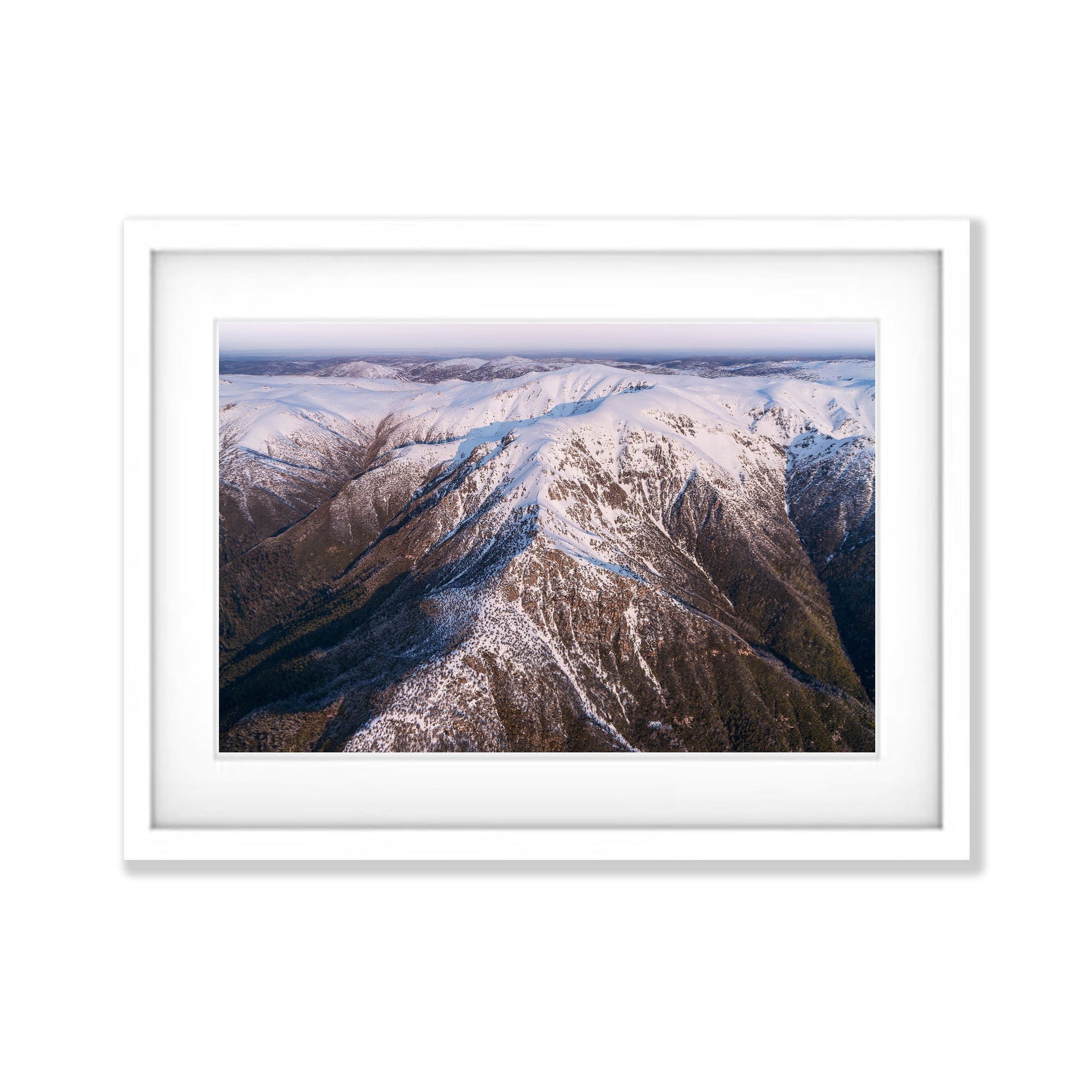 Late Afternoon Light on the Western Face of the Snowy Mountains, New South Wales