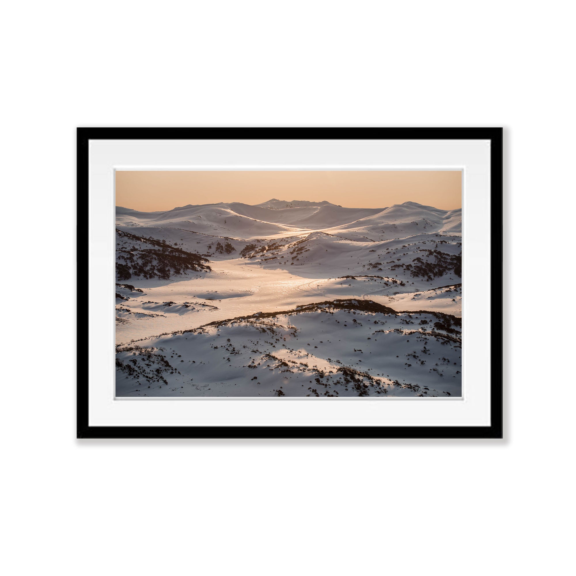 Late Afternoon Light over the Snowy Mountains, New South Wales