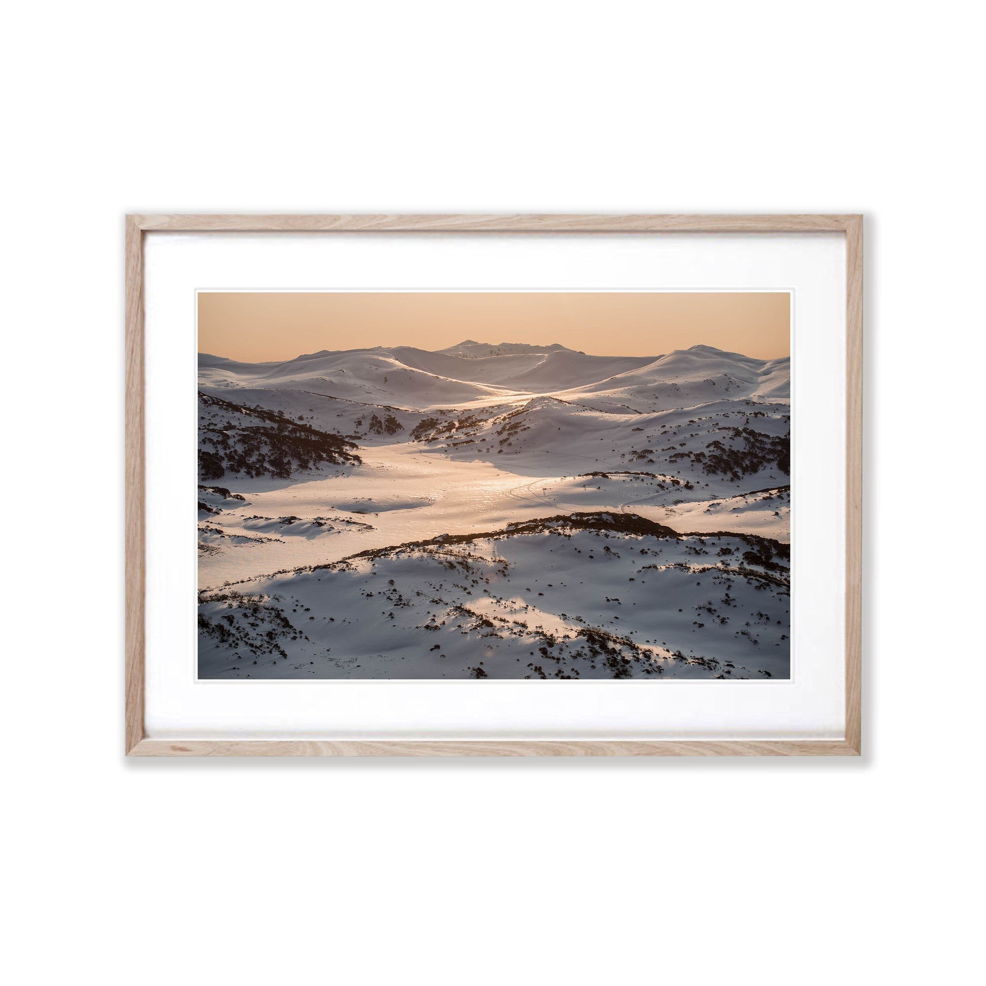 Late Afternoon Light over the Snowy Mountains, New South Wales