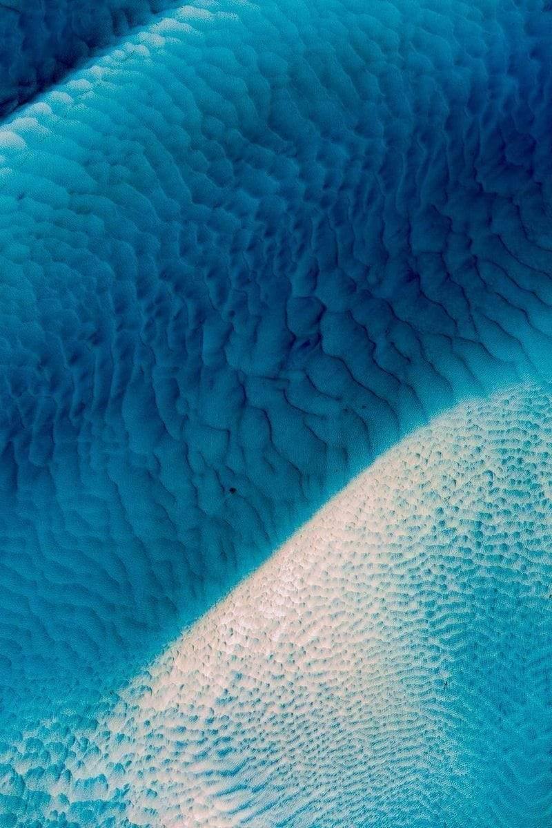 Large blood cells like texture on a blue oceanic surface, Marine Scales