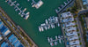 Aerial view of coast with a lot of boats, Martha Cove - Mornington Peninsula VIC