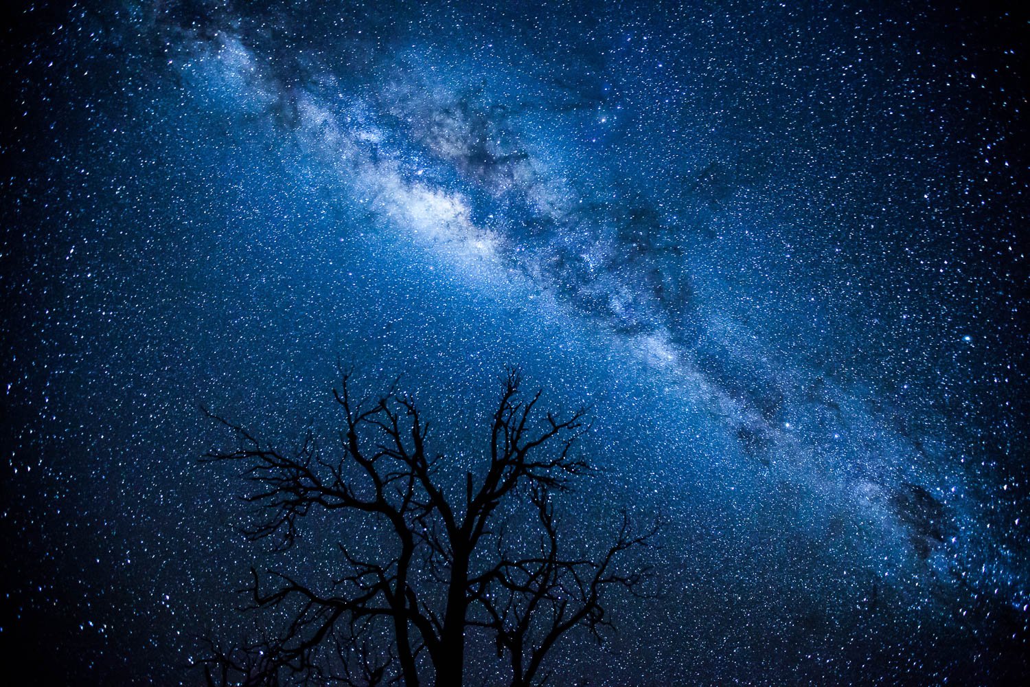 A view of galaxy darkness with a lot of stars, Milky Way, West MacDonnell Ranges - Northern Territory