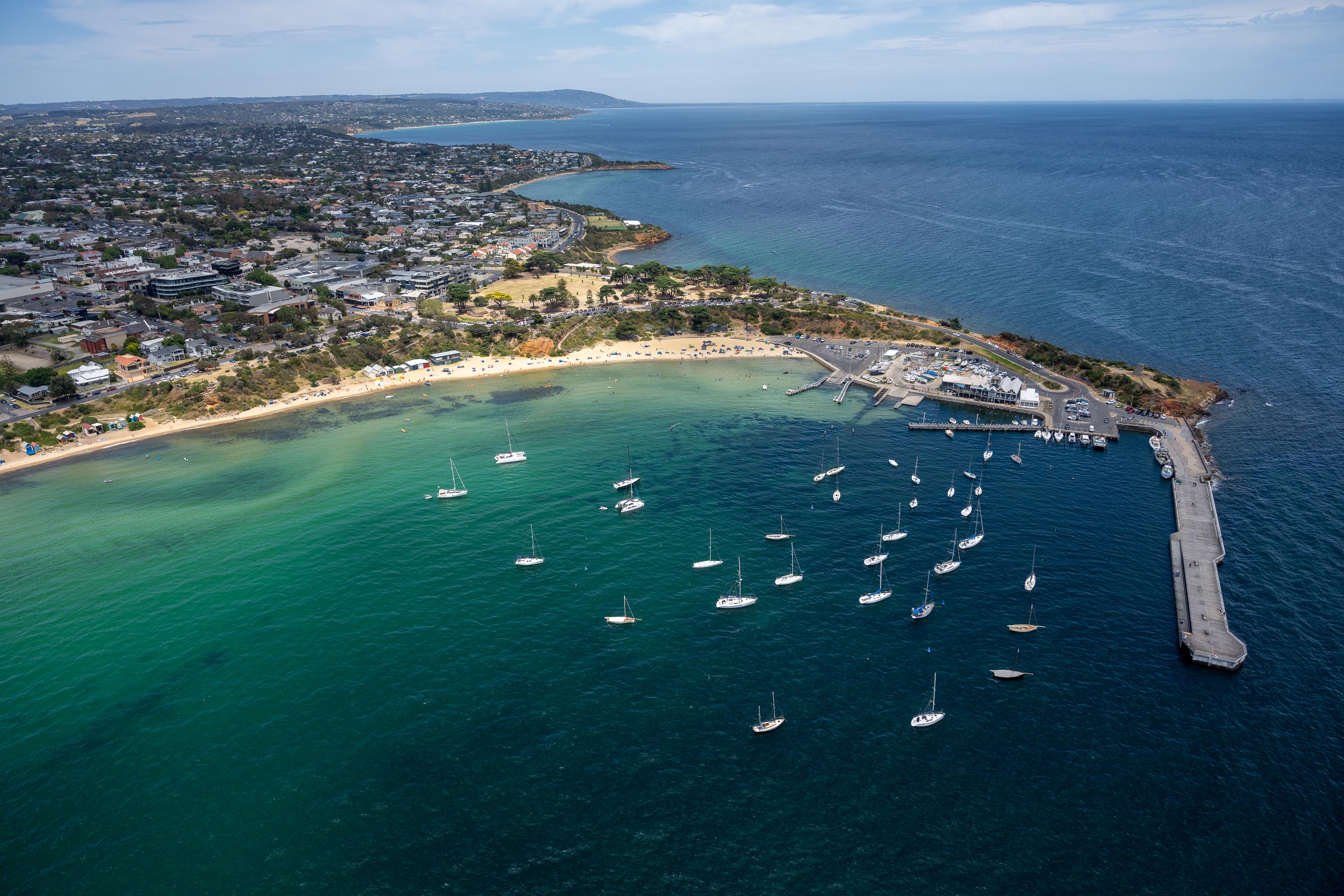 Mornington Harbour from above