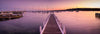 Wooden bridge over a lake with little pinkish effect, Mornington Sunrise - Mornington Peninsula VIC