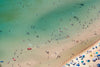 Aerial view of a beach with a lot of people enjoying, Mother's Beach, Mornington - Mornington Peninsula VIC