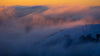 A high mountain wall covered with fog, Mountain Mist Hotham Art