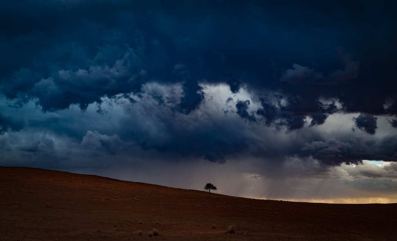 Stormy clouds over a desert, Namibia #12, Africa
