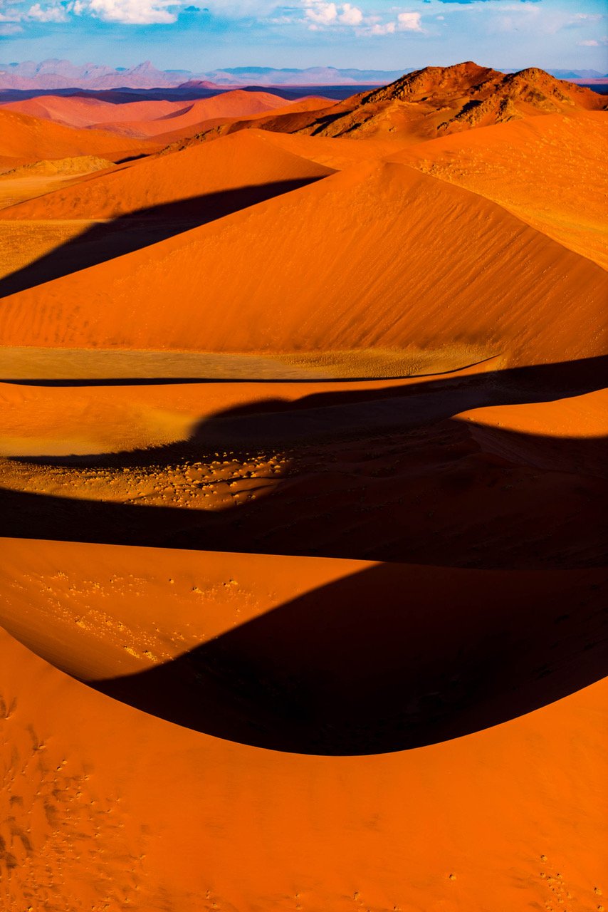 A shining desert with huge waves of sand, Namibia #14, Africa 