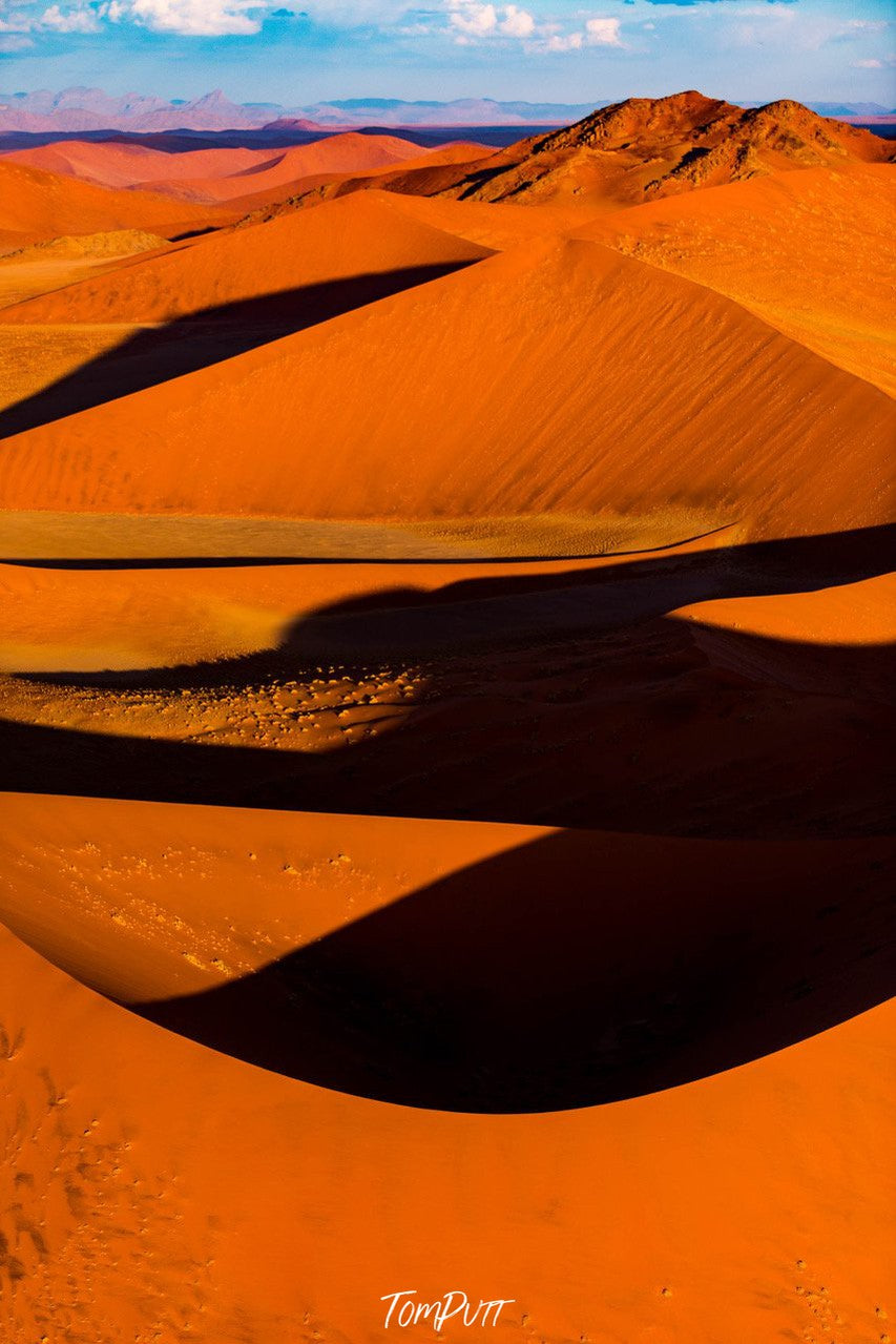 A shining desert with huge waves of sand, Namibia #14, Africa 