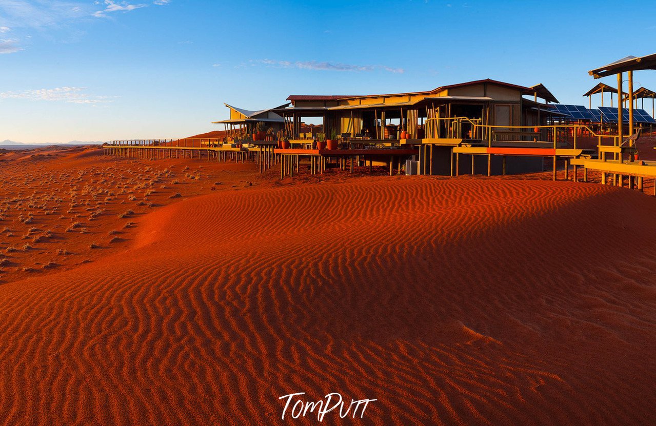 Wooden hotel in a desert, Namibia #3, Africa