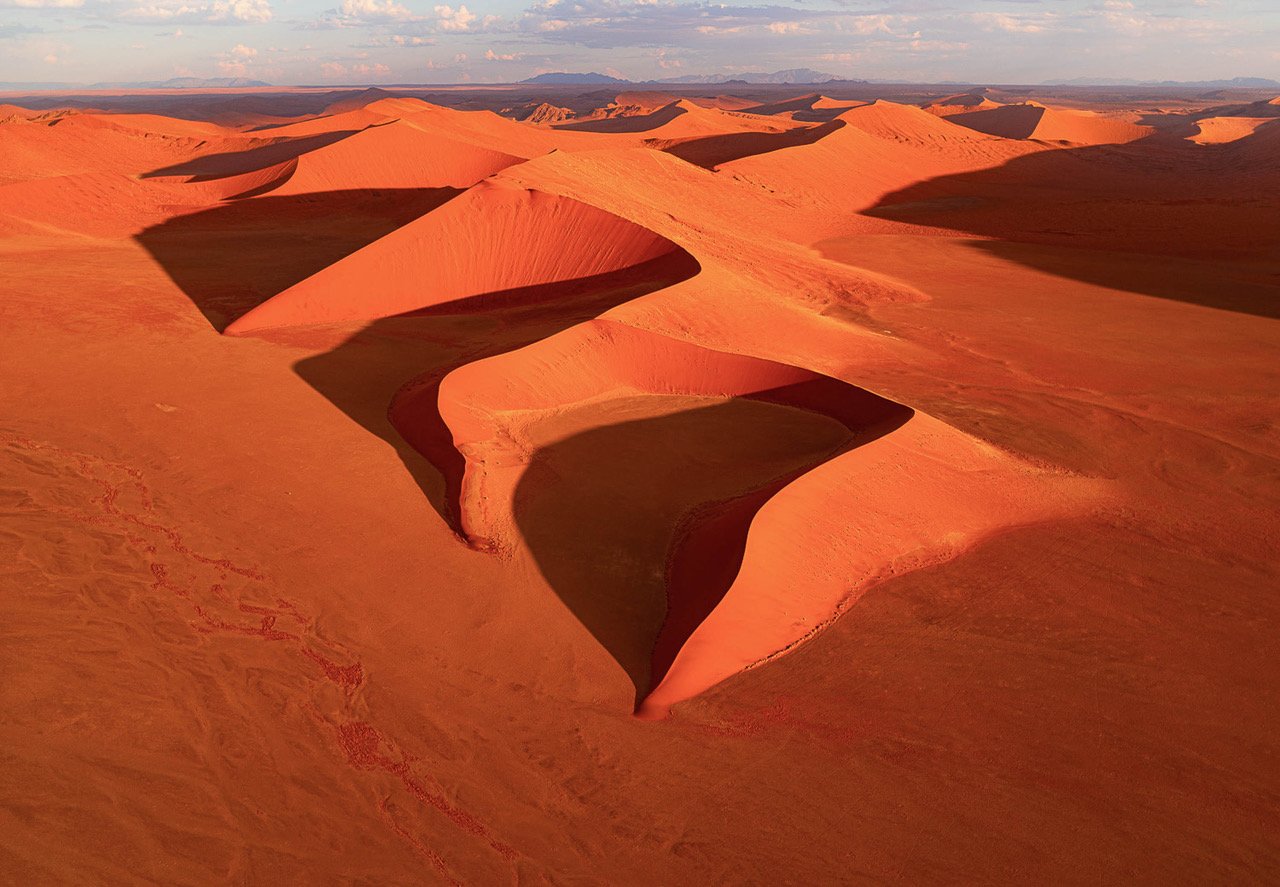 Artwork of a desert with massive sand waves, Namibia #4, Africa
