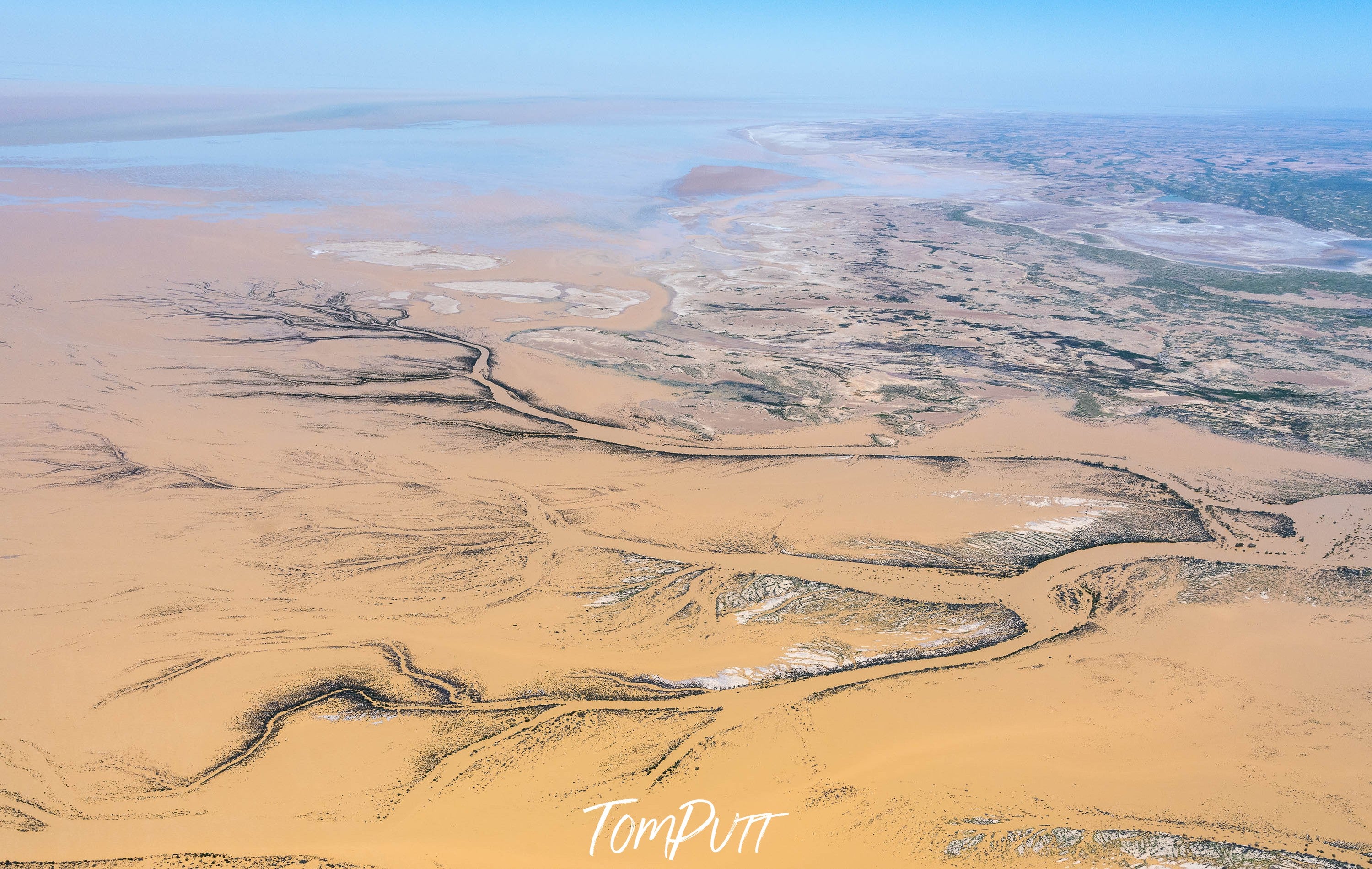 Neales Delta in flood No.1, Kati Thanda-Lake Eyre