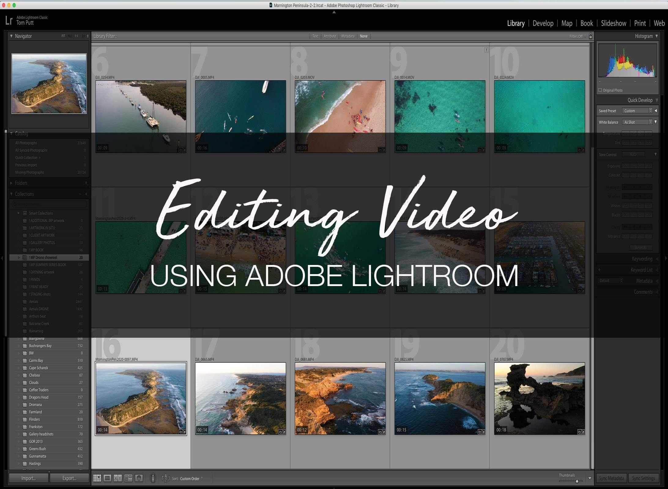 ONLINE WORKSHOP - Editing Video and Creating Slideshows using Adobe Lightroom-Tom-Putt-Landscape-Prints