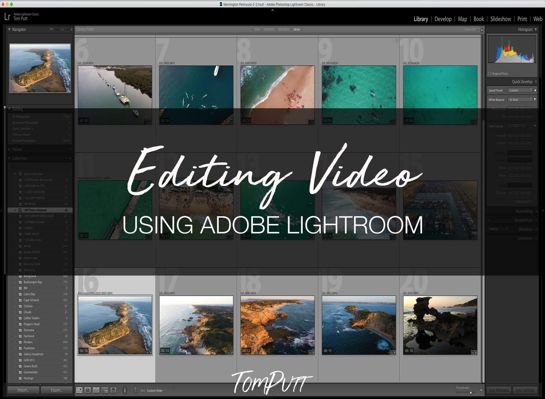 ONLINE WORKSHOP - Editing Video and Creating Slideshows using Adobe Lightroom-Tom-Putt-Landscape-Prints