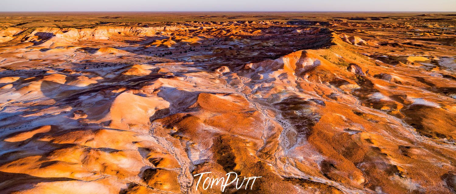 Aerial view of the land of golden mounds, Painted Hills #3