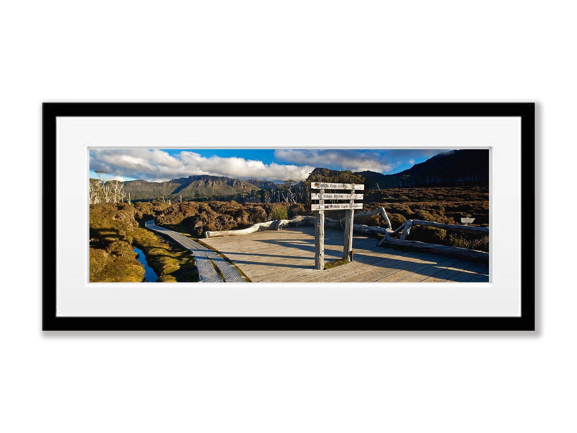 Pelion Gap sign, Overland Track, Cradle Mountain, Tasmania