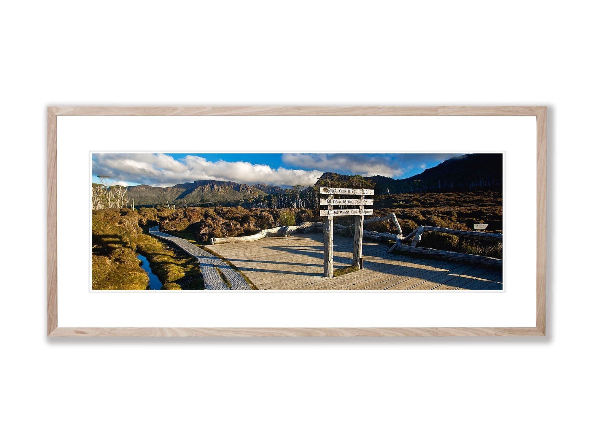 Pelion Gap sign, Overland Track, Cradle Mountain, Tasmania