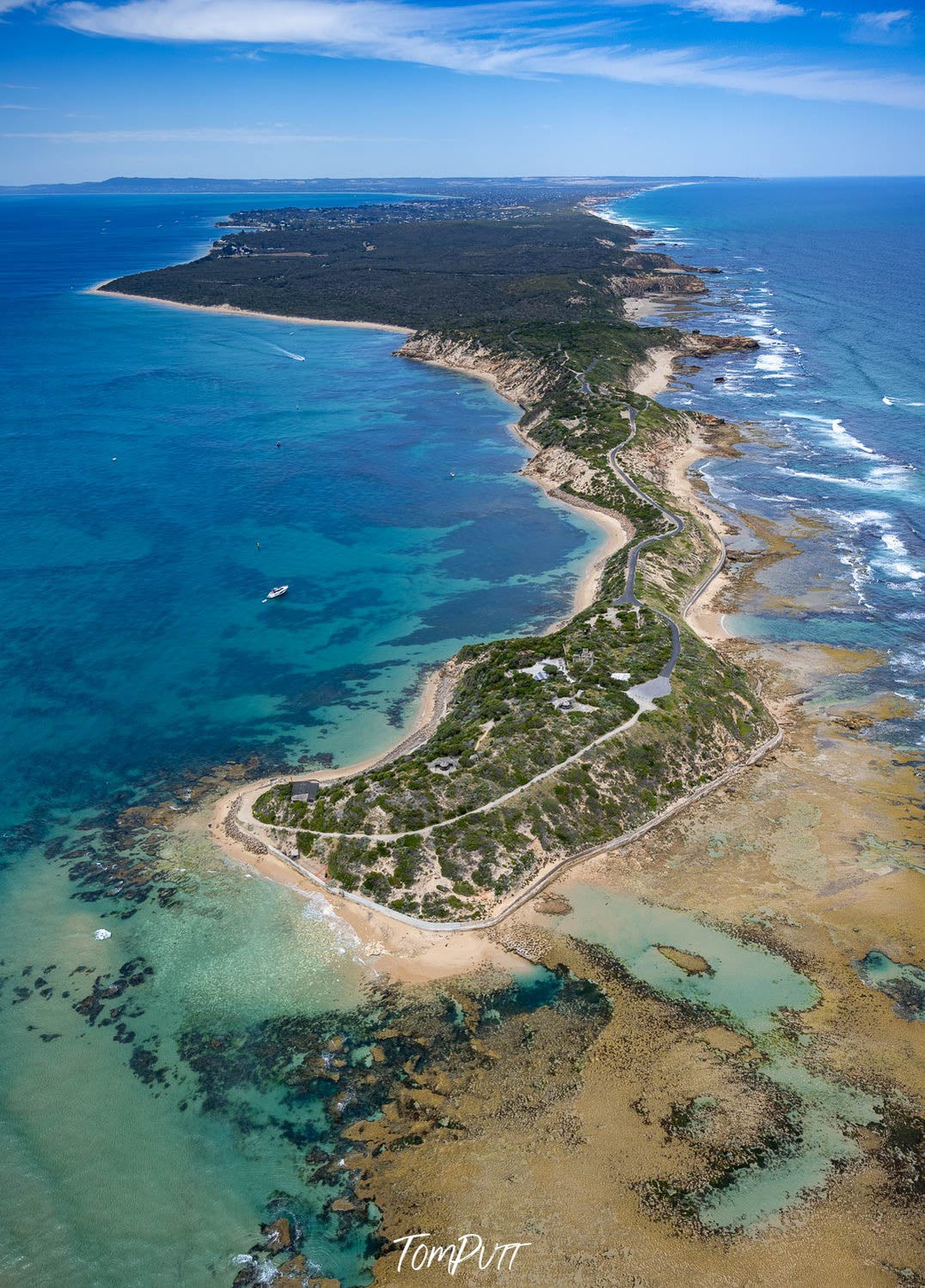 Point Nepean from above in summer, Portsea