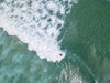 Aerial view of a sea with a giant bubbling wave, Portsea Surfer - Mornington Peninsula VIC