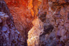 Tow red-bricked long mountain walls, Redbank Gorge Glow - West Macdonnell Ranges, NT