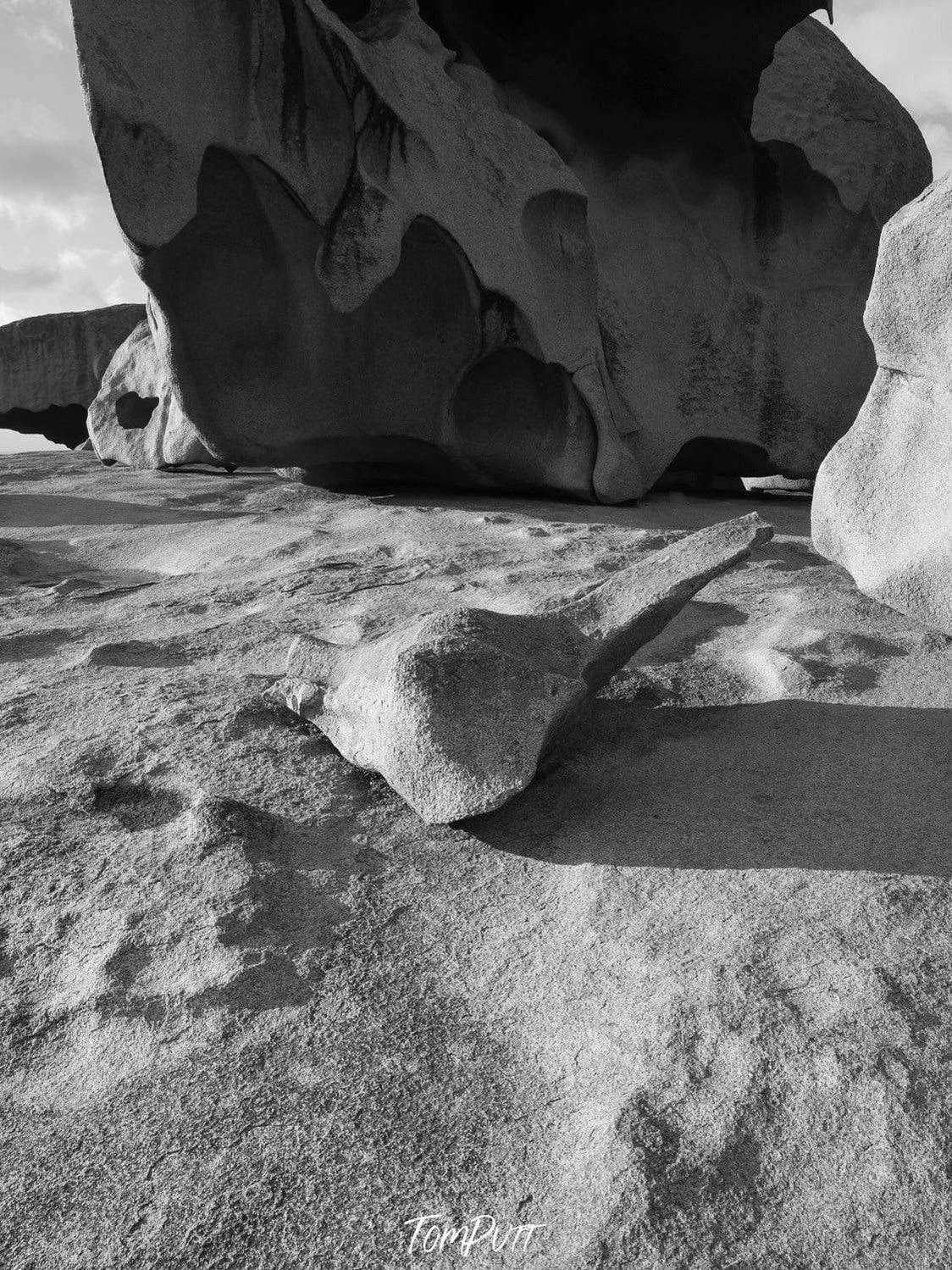 Large standing rocky mountains on a beach-like land, Remarkable Rocks #8 - Kangaroo Island SA