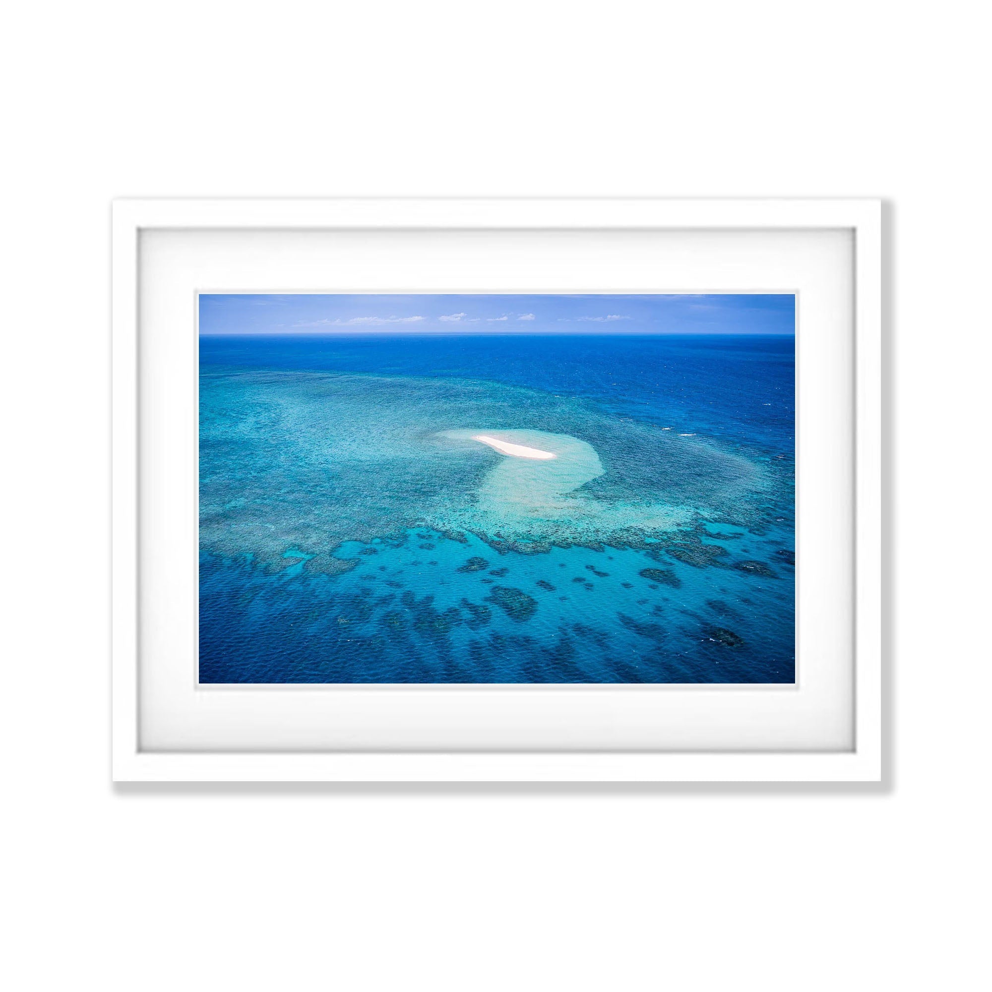 Remote Sandy Cay on the Great Barrier Reef, Far North Queensland