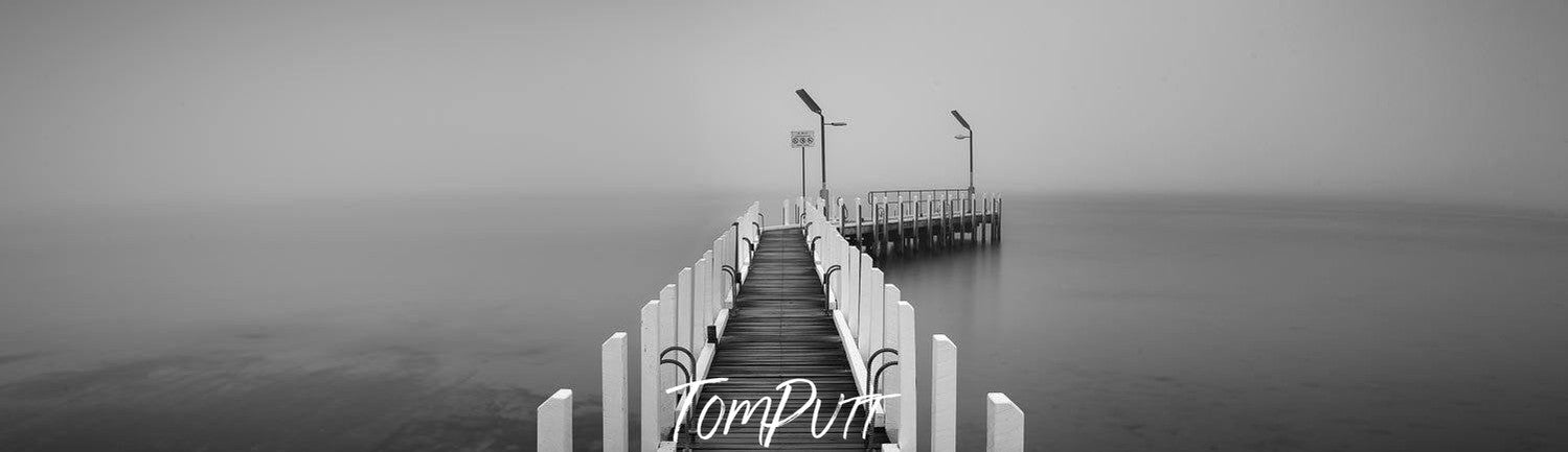 A wooden bridge track over a lake, Safety Beach Jetty - Mornington Peninsula VIC